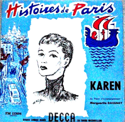 Schallplatte LP 33t / 25cm - Karen - Histoires de Paris D537