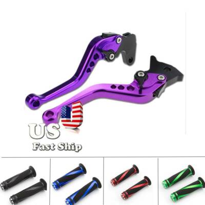 USA Short Brake Clutch Lever Grips For Kawasaki Z125 Z250 NINJA
