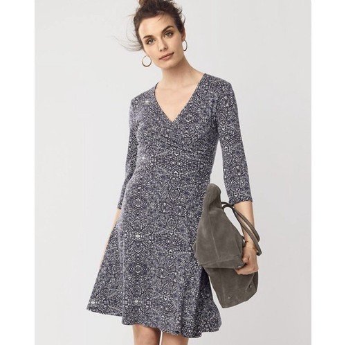 Brianna Surplice Knit Faux Wrap Dress 