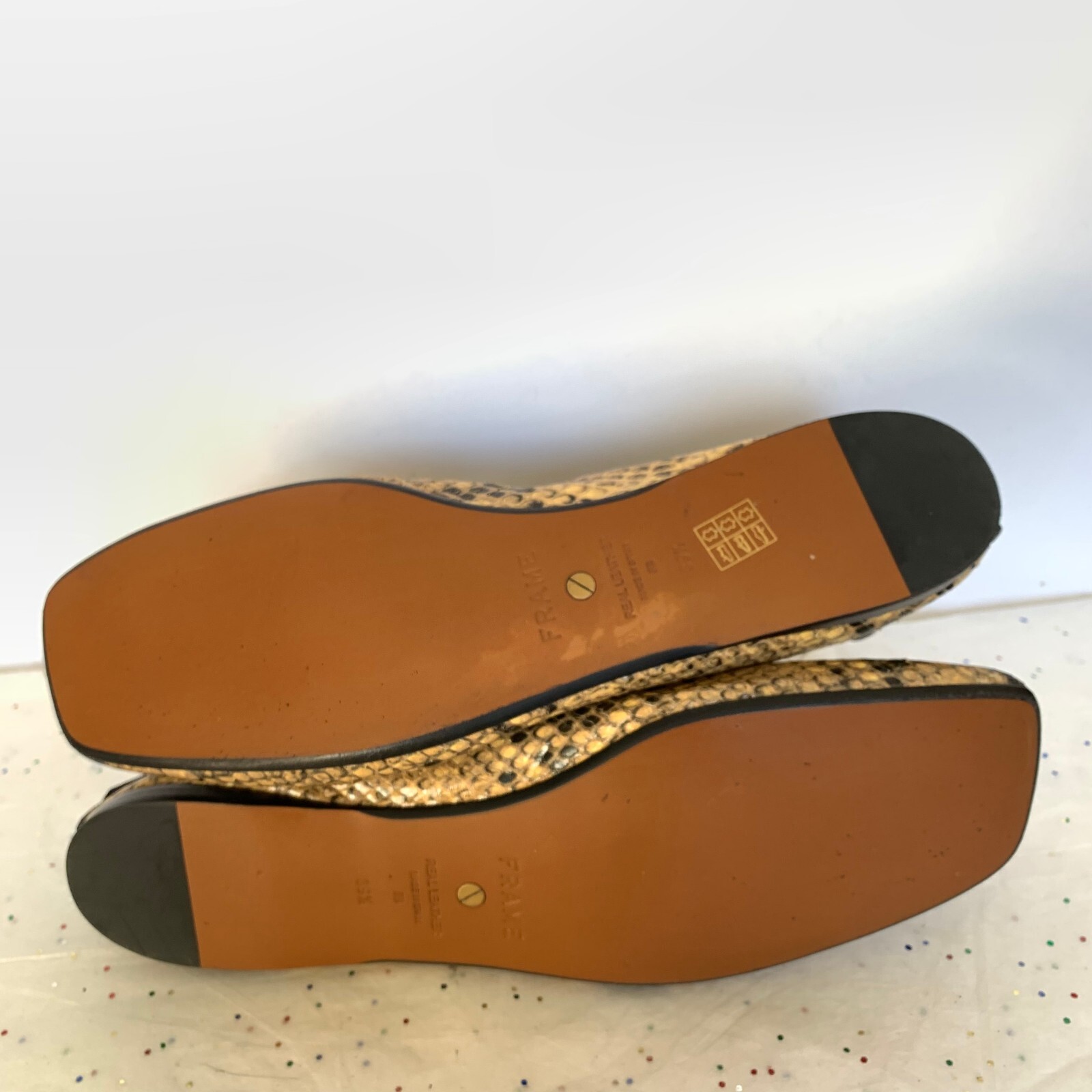 Frame Le Sunset Ballet Flats Python Multi Print B… - image 9