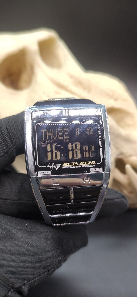 Casio Me7a Rezo ME211 Beat Sequencer SS Men's Digital Watch