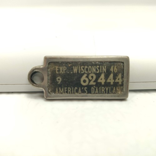 Pin's Vintage Wisconsin Disabled Veteran - Plaque D'immatriculation Miniature