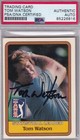 Tom Watson 1981 Donruss Rookie SIGNED PSA/DNA AUTOGRAPHED 2x Masters Champ RC