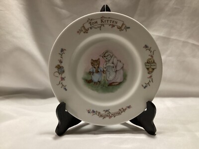 Royal Albert England Child's Plate World of Beatrix Potter 1986 Tom Kitten 