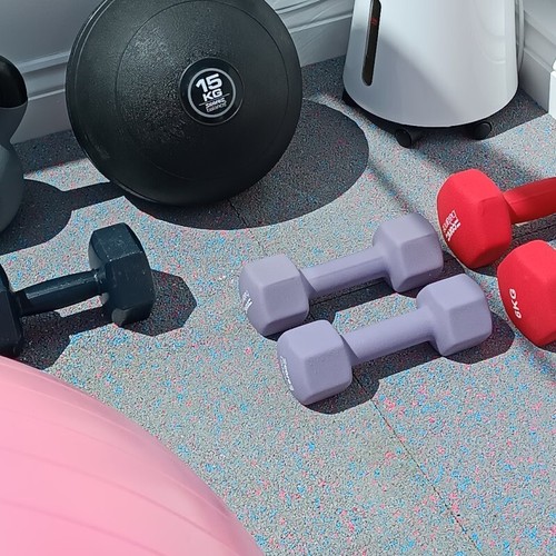 Grey Blue Pink Rubber Tiles for Playgrounds, Outdoor Rubber Tiles, - Picture 6 of 7