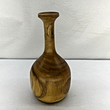 Wood Bud Vase Hand Turned 7" Beautiful Grain