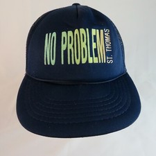 Vintage Snapback Mesh Souvenir Novelty Hat Cap - St. Thomas No Problem