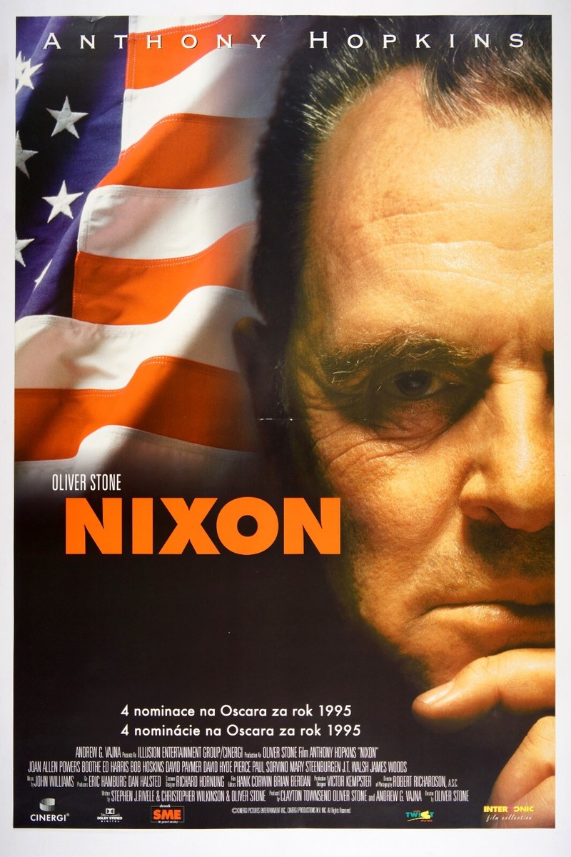 NIXON 25x37 Original RARE Czech movie poster 1995 ANTHONY HOPKINS