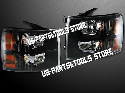 Chevrolet Silverado 2007 - 2013 Scheinwerfer Set schwarz 07 12 2008 2010 2009 13