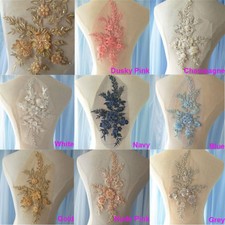Sale Flowers Embroidery Clothing Dress Trim Beaded Costume Craft Lace Applique