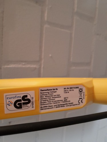 Gloria Thermoflamm bio Fix, Unkrautbrenner, elektronisch, neuwertig - Bild 3 von 3