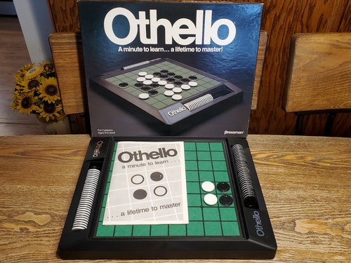 Vintage Othello Board Game 1990 Pressman COMPLETE Excellent Cond! #4435 1 Owner - Picture 2 of 21