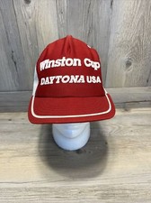 Vintage Daytona USA NASCAR 1980  s Winston Cup Mesh Trucker Hat Snapback