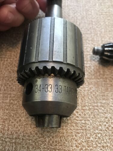 JACOBS USA 1/2" 34-33 DRILL CHUCK tool holder lathe mill 2 MORSE TAPER SHANK 2MT - Picture 2 of 5