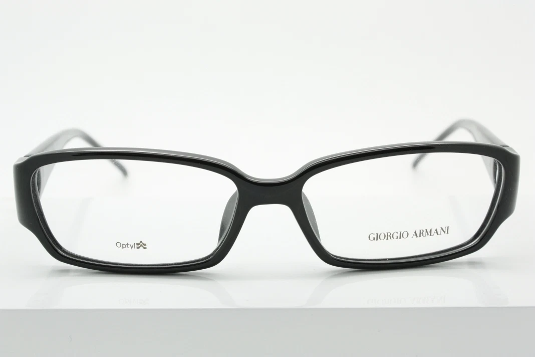 Giorgio Armani GA 254 Shiny Black (STRASS) Size 52 14 135mm Designer Eyeglasses