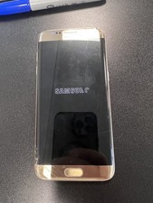 Samsung Galaxy S7 Edge - Gold 32GB - Unlocked - Good - Cracked both sides