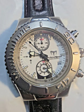 Reloj deportivo Technomarine Chrono TM-Y02 Japón Movt para hombre crucero 20 ATM - NUEVO BATT