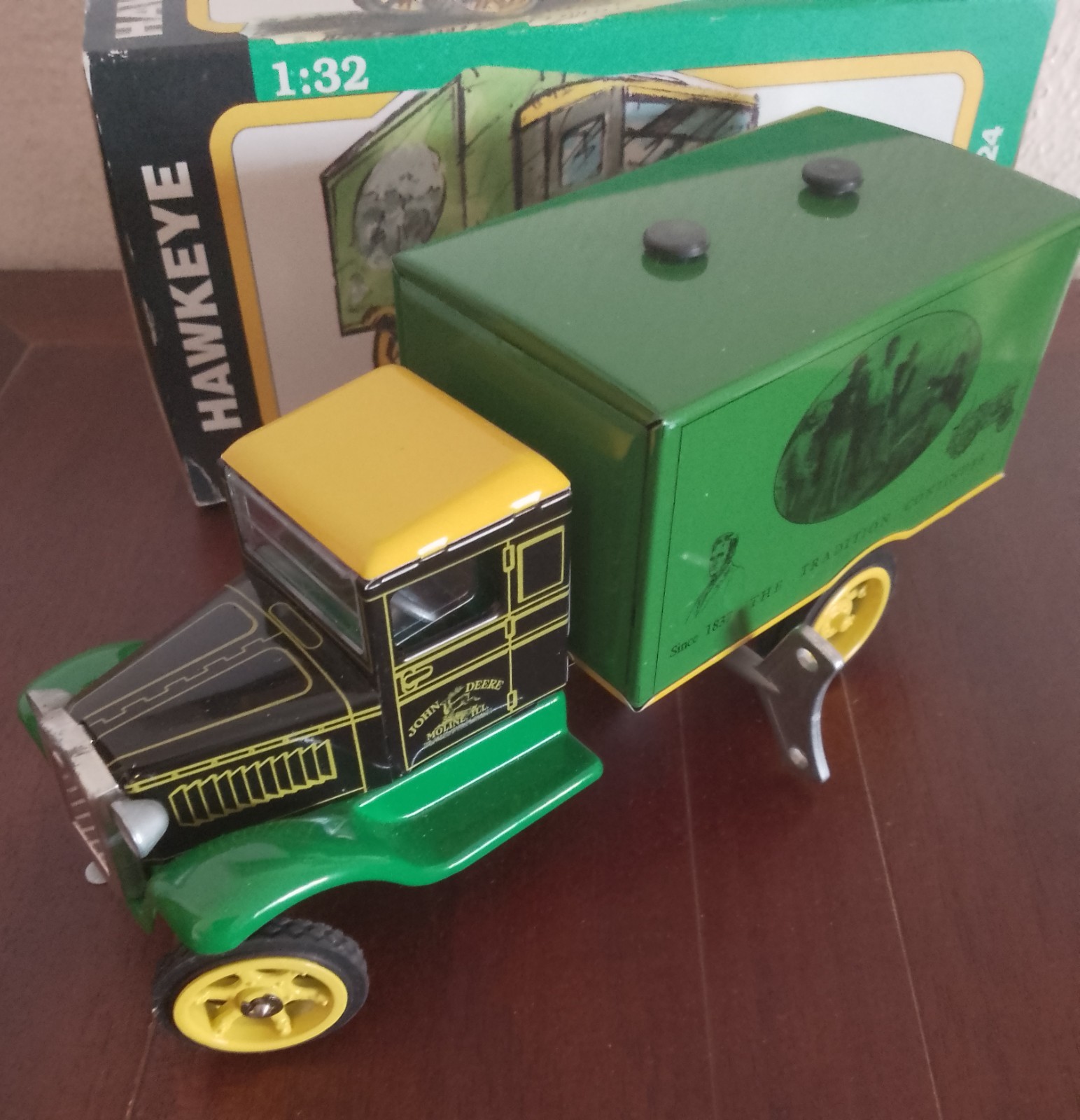 TIN TOY KOVAP MODELLO CAMION A CORDA IN LAMIERA SCALA 1/32 SCATOLA ORIGINALE