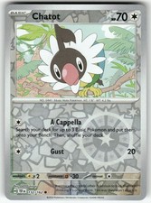 132/162 CHATOT TEMPORAL FORCES C NM POKEMON REVERSE HOLO MINORI BC157