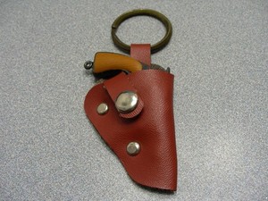 Vintage Victory Miniature Revolver with Holster Keychain