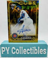2024 Topps Gilded Collection Alexander Canario Cubs Chrome Gold RC Auto /99