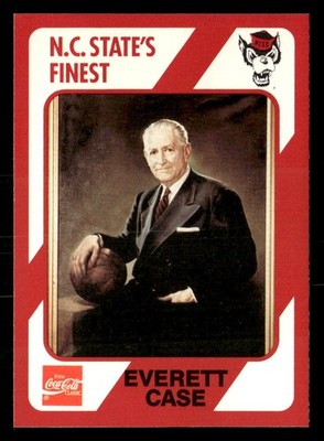 Everett Case 1989 Collegiate Collection NC State's Finest Card #198 Wolfpack