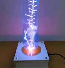 Flat Tesla Coil Wireless Lighting Magic Prop Creative Lamp Base Tech Toy