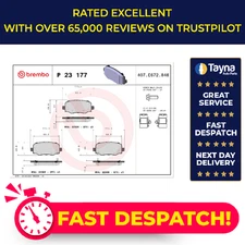 Brake Pads Set fits JEEP COMPASS MP 1.3 Rear 2020 on Brembo 00K68263132AA New