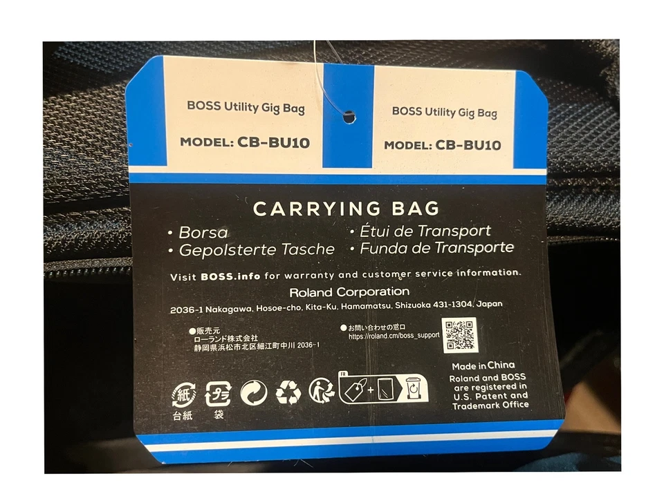 Neue BOSS CB-BU10 Utility Gig Bag Tragetasche für Musik-Equipment NP:120€ - Bild 3 von 4