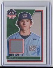 2022 Panini USA Baseball Stars & Stripes Materials Prime John Lash Game-Worn USA