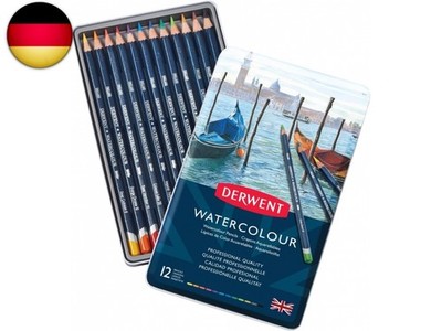Derwent Aquarellstifte, Zeichnen & Malen, 12er-Set, Ideal zum Vermischen
