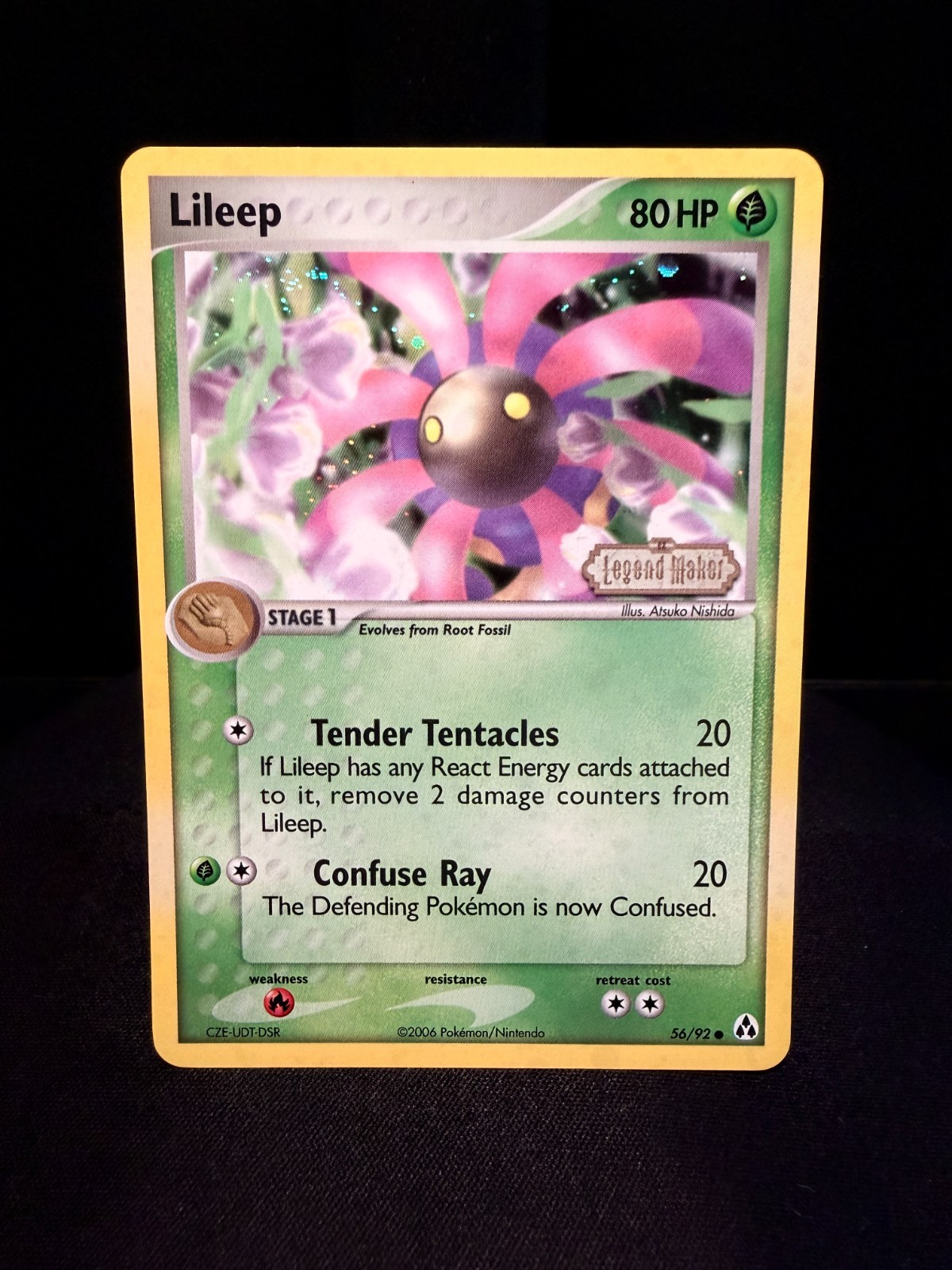 Lileep Legend Maker Pokemon #56/92 – Reverse Holo – (NM) – SWIRL!!!!