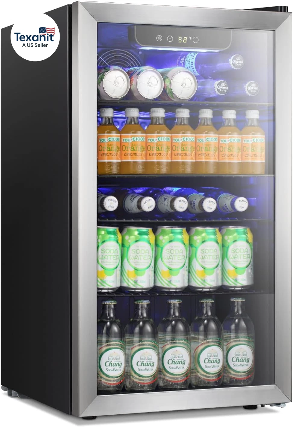 Beverage Refrigerator Cooler -120 Can Glass Door Mini Fridge, for Soda Cola Beer
Opens in a new wind