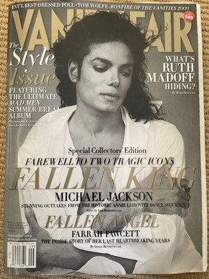 VANITY FAIR ZEITSCHRIFT September 2009  COVER - MICHAEL JACKSON NR . 589
