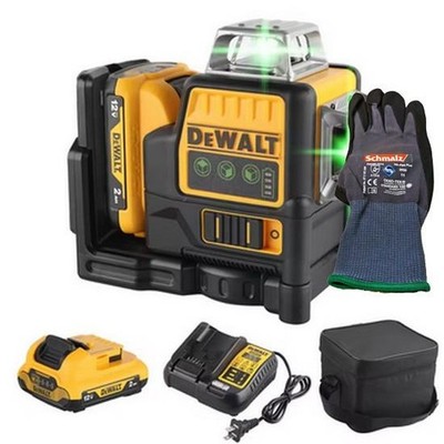 DeWALT DW089LG 12V Green Line 3 x 360 LaserAkku + Ladegerät + Tragetasche+ HDS