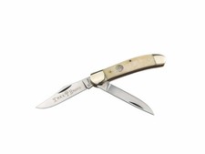 Navaja de Bolsillo Boker TS 2.0 Cabeza de Cobre, Escamas de Hueso Blanco Suave, Hoja(s) D2 de 3"