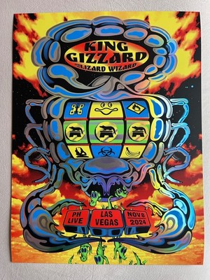 King Gizzard Poster Las Vegas 2024 FOIL by Jason Galea