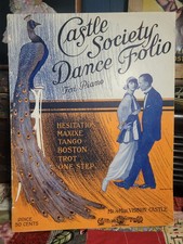 1914 CASTLE SOCIETY DANCE FOLIO For Piano Vintage Music Book 32 pages