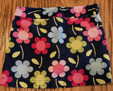 4 girls GYMBOREE Outlet Smart  Sweet Navy Pink Corduroy FLOWER Skirt Skort RARE