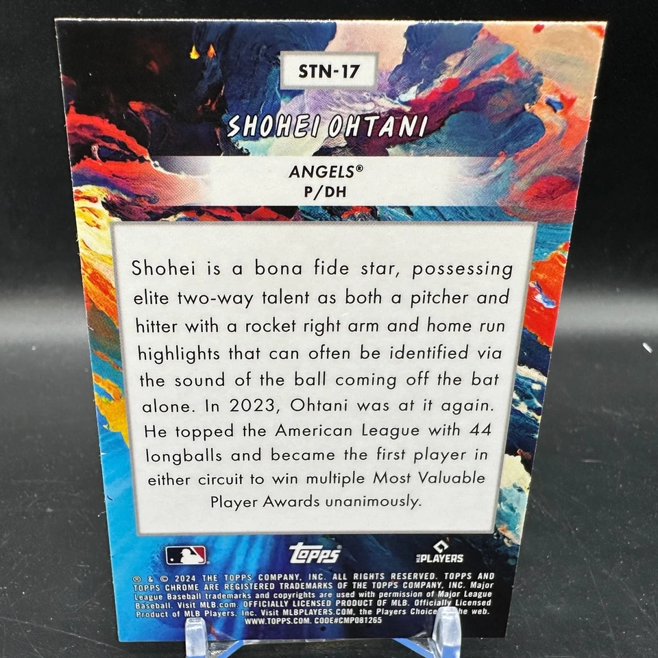 Shohei Ohtani Stars in the Night 2024 Topps Cosmic Chrome #STN-17 Dodgers - Image 2 of 2