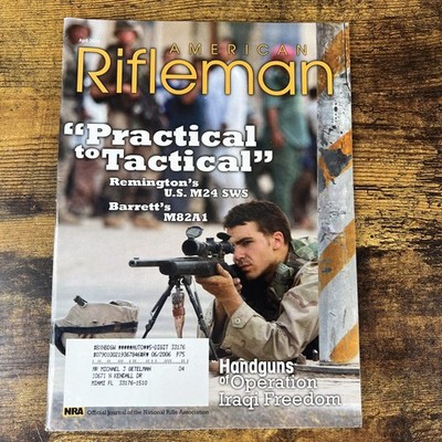 American Rifleman Vintage Magazine Bagged and Boarded April 2004