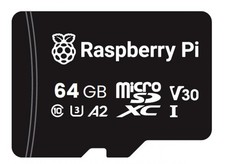 Raspberry Pi microSDXC Speicherkarte, A2, Class 10, U3, 64GB