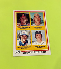 1978 Topps - Rookie Pitchers Jack Morris, Larry Andersen, Tim Jones #703 (RC)