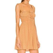Faithfull the Brand Floral Mini Dress Women's XS Cottagecore Boho Festival Fairy