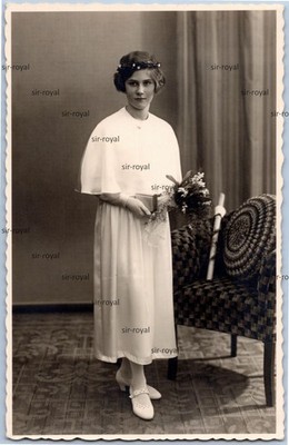 Berlin Charlottenburg 1938 - Hübsches Mädchen Portrait - 1930er - Foto-AK 9x14cm