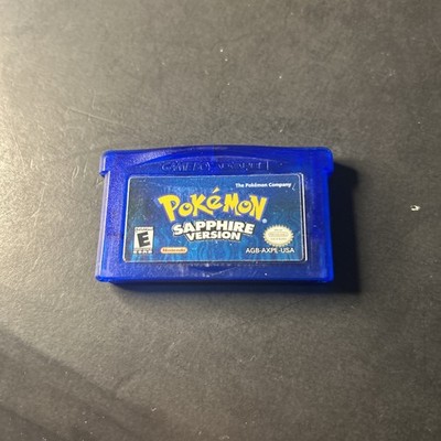 Pokemon Sapphire Game Boy Advance GBA Authentic New Battery GOOD LABEL