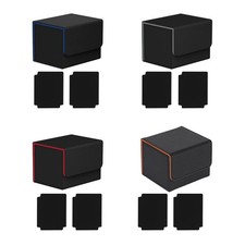 Trading Card Deck Box, Game Card Display Organizer Premium Holds 130+ Cards Card