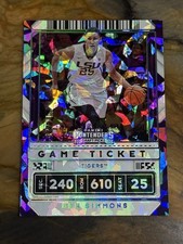 2020-21 Contenders Draft Picks Ben Simmons Game Ticket Gold Cracked Ice /23 LSU