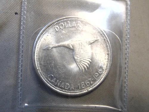 CANADA 1967 centennial BU UNCIRCULATED silver dollar GOOSE coin