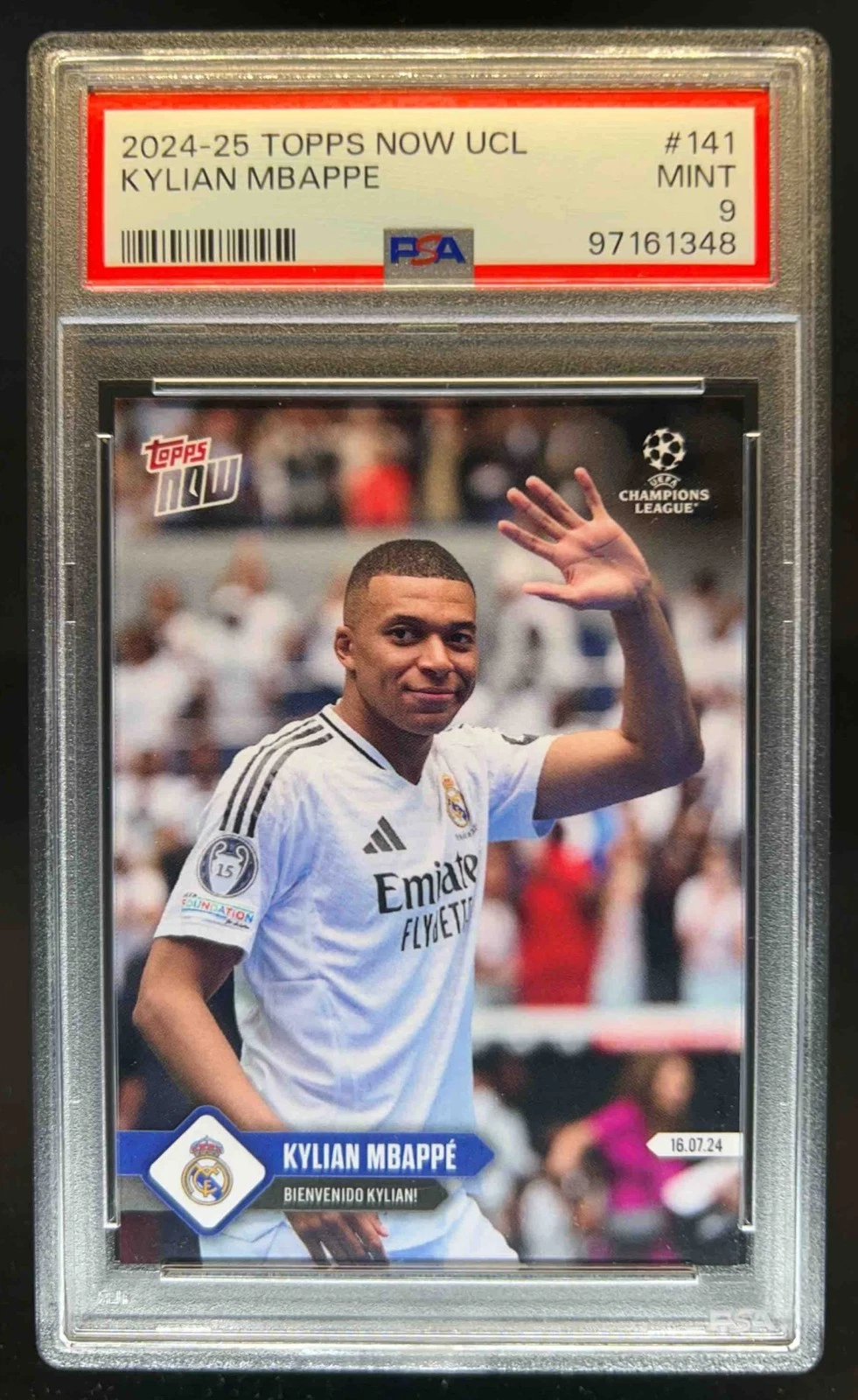 Kylian Mbapp trading card